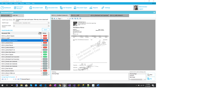Audit View - UI